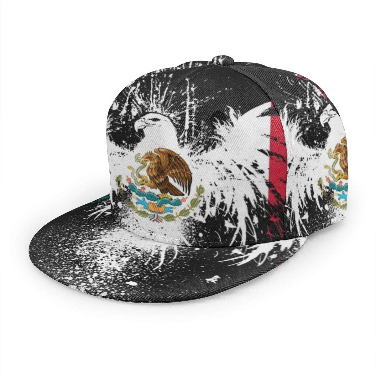 Baseball Cap Men Women - Rainbow Tie Dye Adjustable 3D Printed Snapback Flat Bill Hip Hop Hat