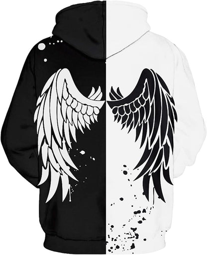 wangstar Graphic Hoodies for Men Sweatshirts Gifts Xmas Rapper Cool Things Novelty Stuff Black Red Pullover Hoodie Adult