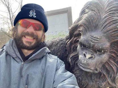 Bigfoot Beanie for Men - Sasquatch Hat Winter Knit Cuffed Beanie for Women - Bigfoot Gifts for Christmas & New Year