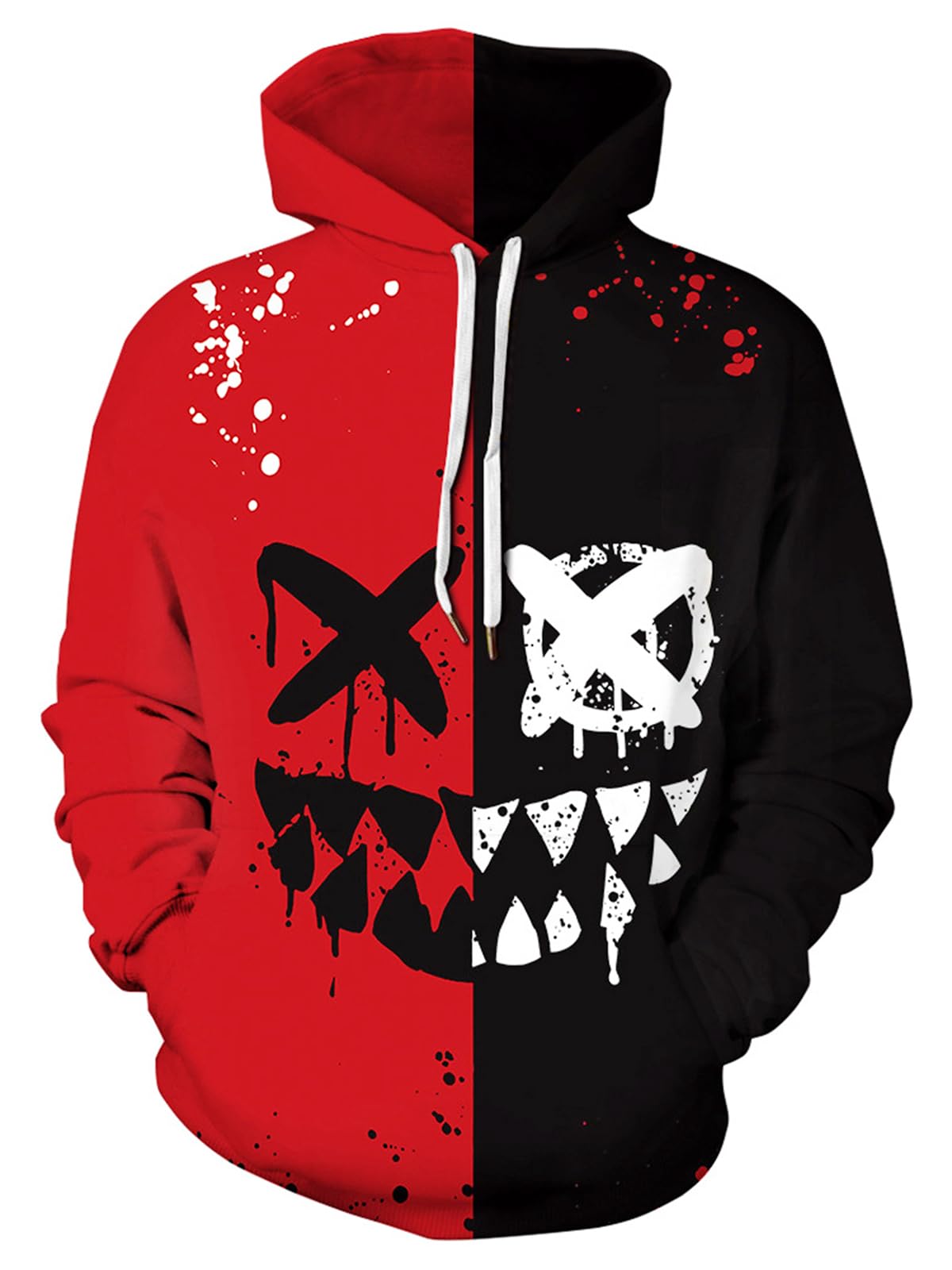 wangstar Graphic Hoodies for Men Sweatshirts Gifts Xmas Rapper Cool Things Novelty Stuff Black Red Pullover Hoodie Adult