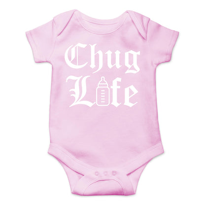 AW Fashions Chug Life Baby Bodysuit Funny, Cute, and Comfortable Infant Apparel - Trendy Newborn Clothing