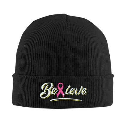 Fish Embroidery Beanie Hat Winter Warm Knit Cuffed Skull Cap for Women Men