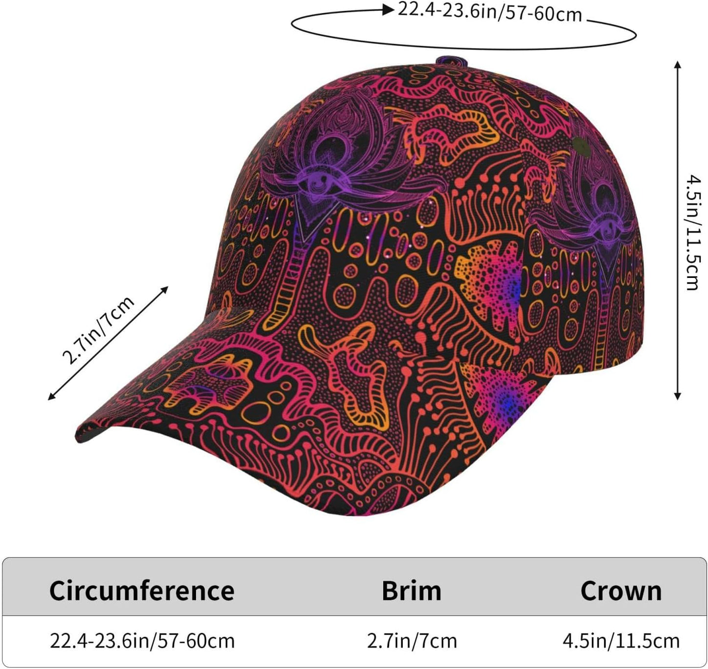 Baseball Cap Snapback Hats Adjustable Trucker Hat for Men Women