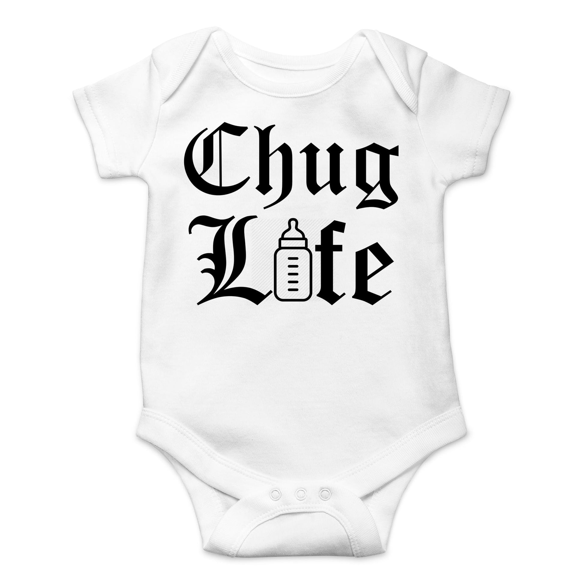 AW Fashions Chug Life Baby Bodysuit Funny, Cute, and Comfortable Infant Apparel - Trendy Newborn Clothing