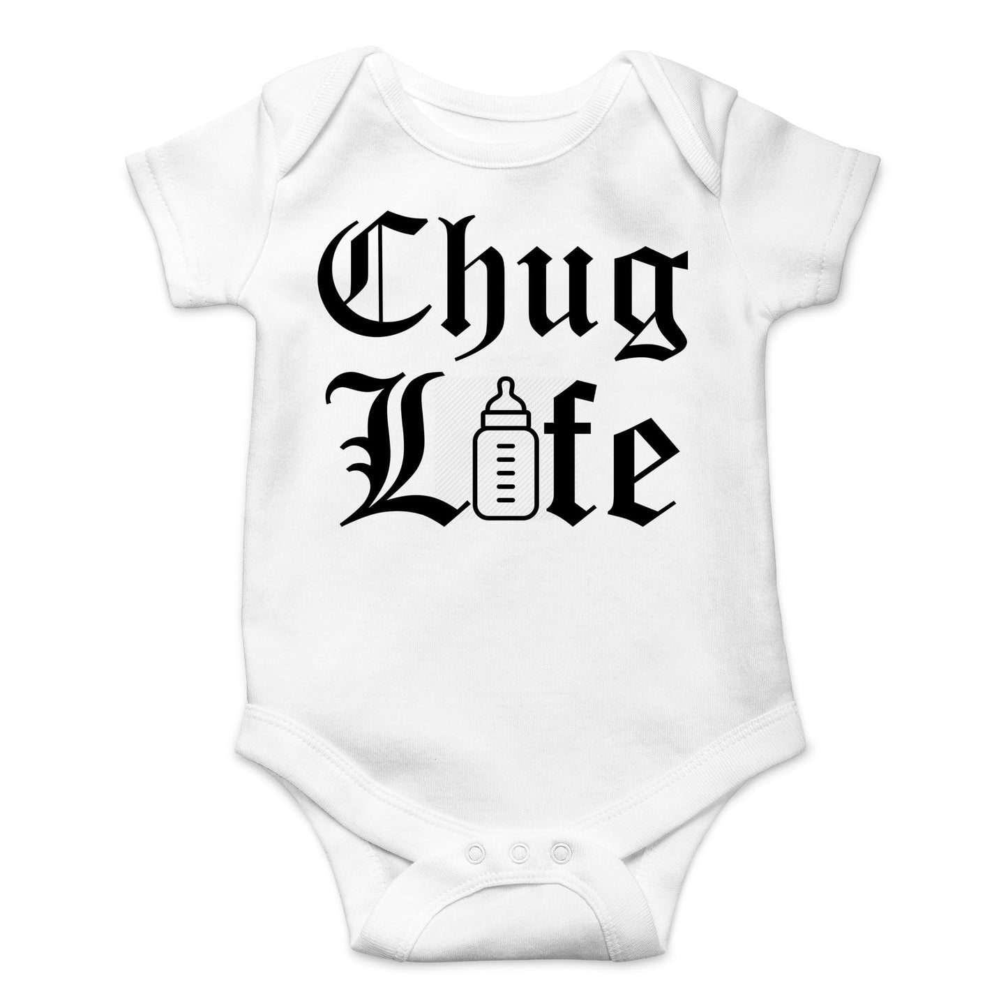 AW Fashions Chug Life Baby Bodysuit Funny, Cute, and Comfortable Infant Apparel - Trendy Newborn Clothing