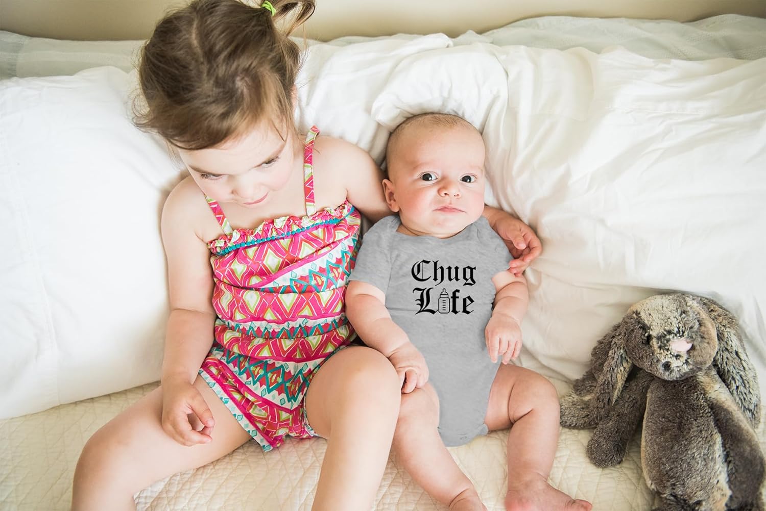 AW Fashions Chug Life Baby Bodysuit Funny, Cute, and Comfortable Infant Apparel - Trendy Newborn Clothing