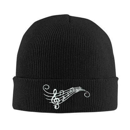 Fish Embroidery Beanie Hat Winter Warm Knit Cuffed Skull Cap for Women Men
