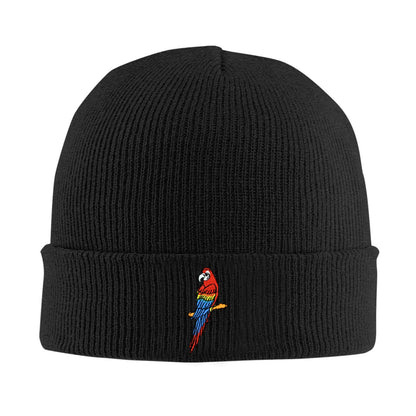 Fish Embroidery Beanie Hat Winter Warm Knit Cuffed Skull Cap for Women Men