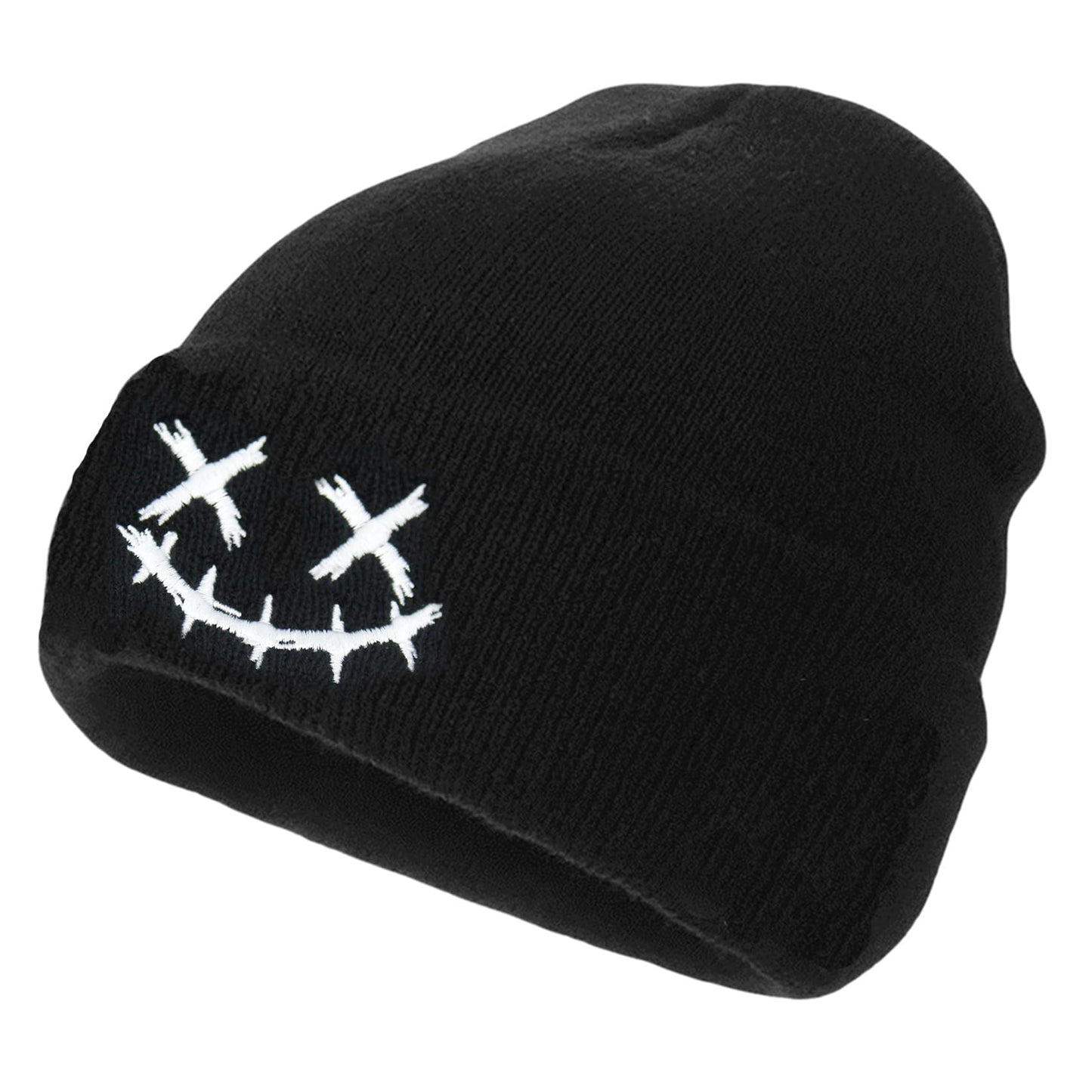 Fashion Beanie for Men Beanies Women,Warm Winter Hats for Men Embroidery Unisex Knit Hat Skull Cap