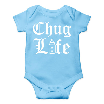 AW Fashions Chug Life Baby Bodysuit Funny, Cute, and Comfortable Infant Apparel - Trendy Newborn Clothing