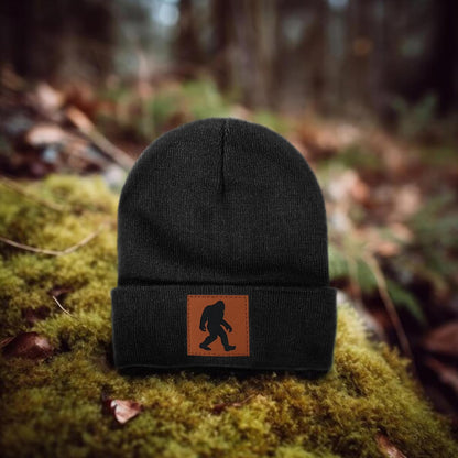 Bigfoot Beanie for Men - Sasquatch Hat Winter Knit Cuffed Beanie for Women - Bigfoot Gifts for Christmas & New Year