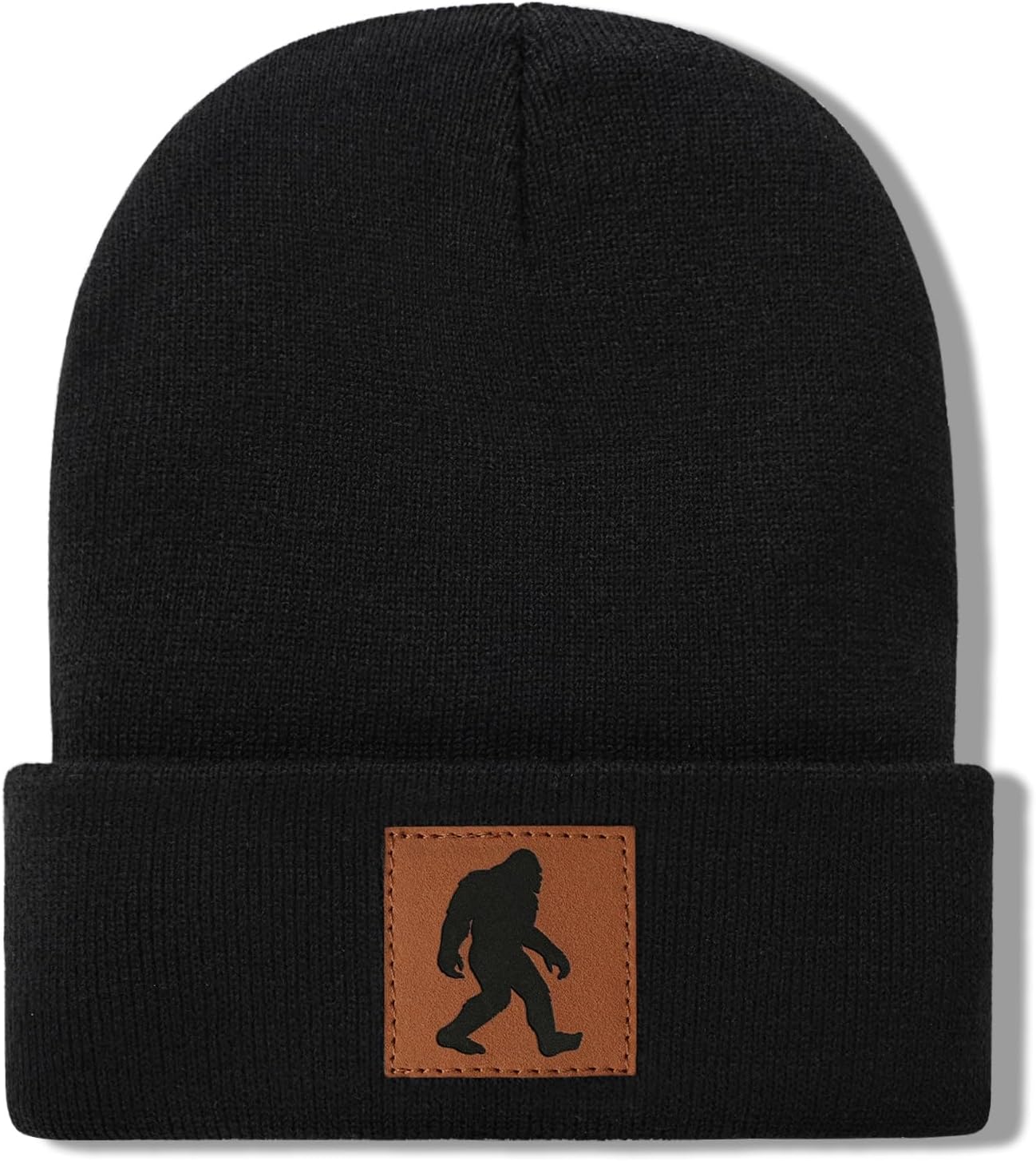 Bigfoot Beanie for Men - Sasquatch Hat Winter Knit Cuffed Beanie for Women - Bigfoot Gifts for Christmas & New Year