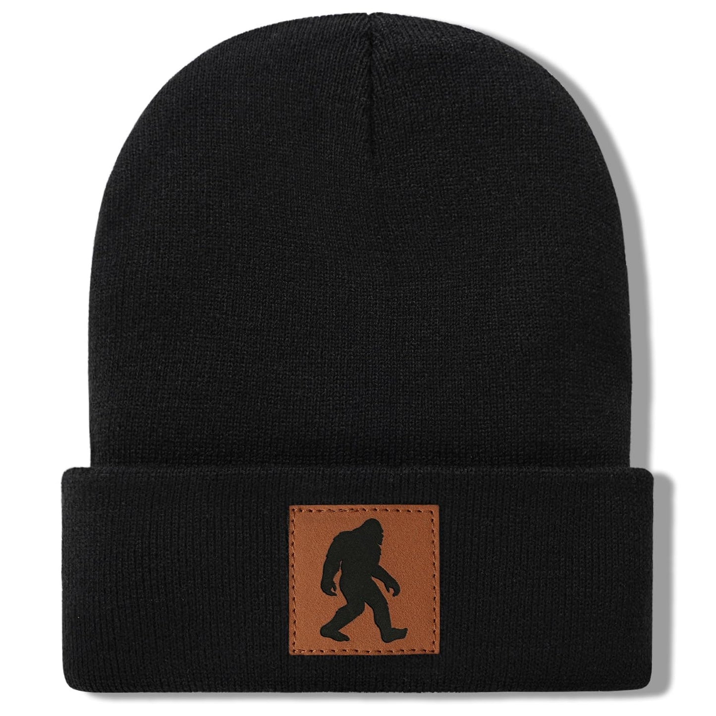 Bigfoot Beanie for Men - Sasquatch Hat Winter Knit Cuffed Beanie for Women - Bigfoot Gifts for Christmas & New Year