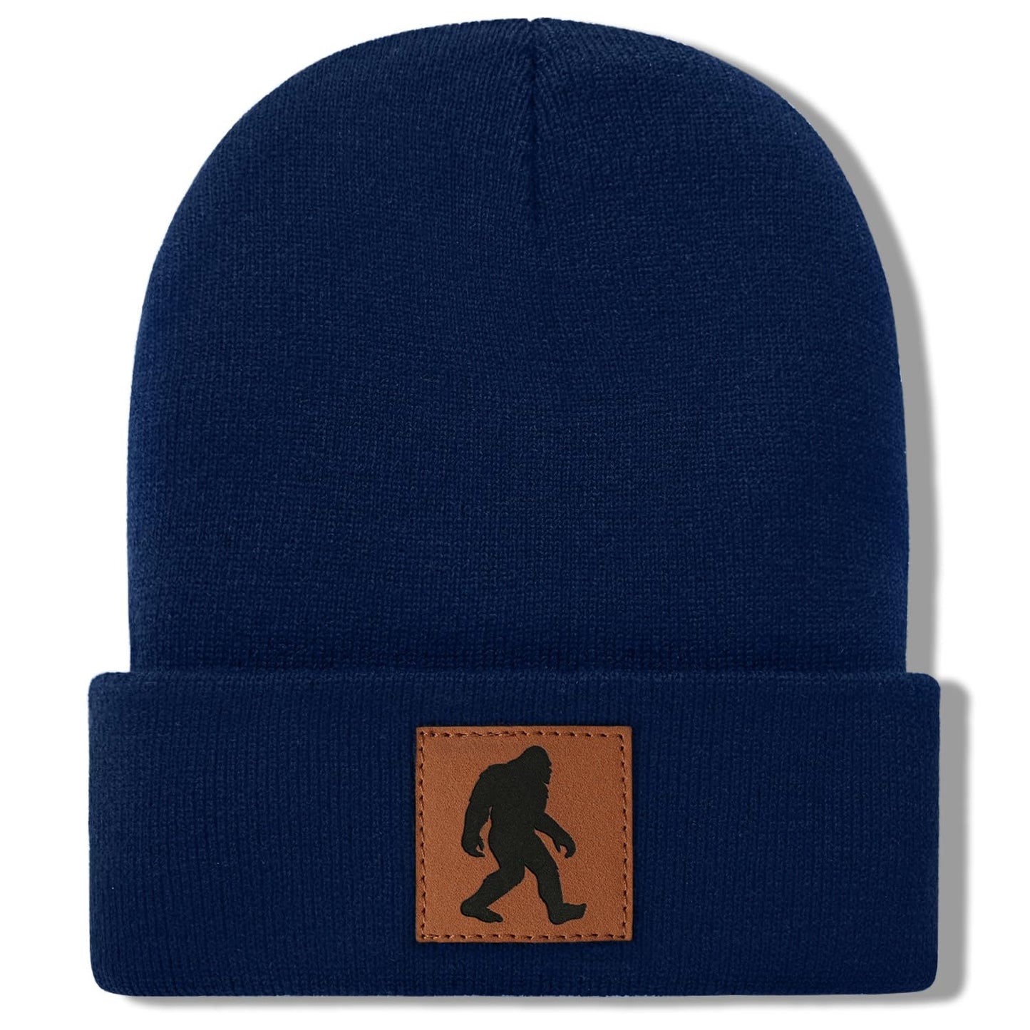 Bigfoot Beanie for Men - Sasquatch Hat Winter Knit Cuffed Beanie for Women - Bigfoot Gifts for Christmas & New Year