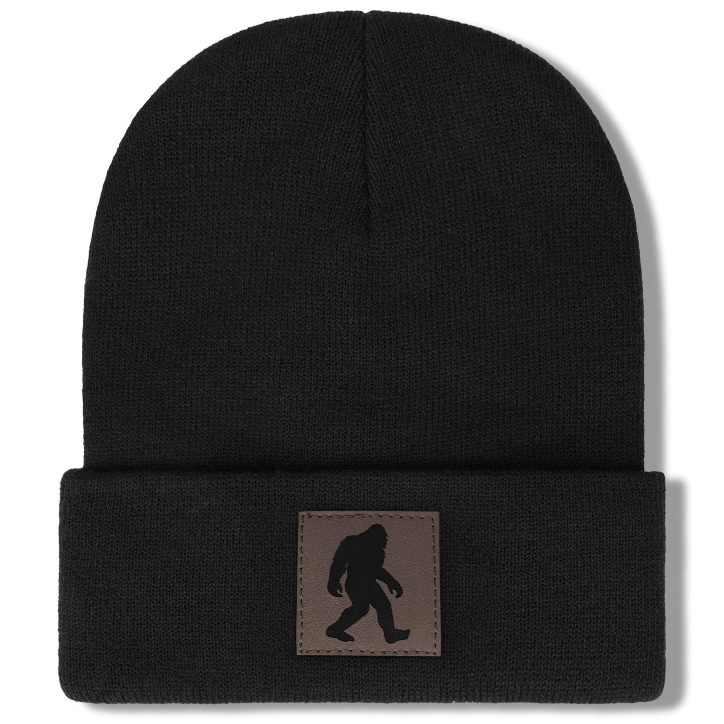 Bigfoot Beanie for Men - Sasquatch Hat Winter Knit Cuffed Beanie for Women - Bigfoot Gifts for Christmas & New Year