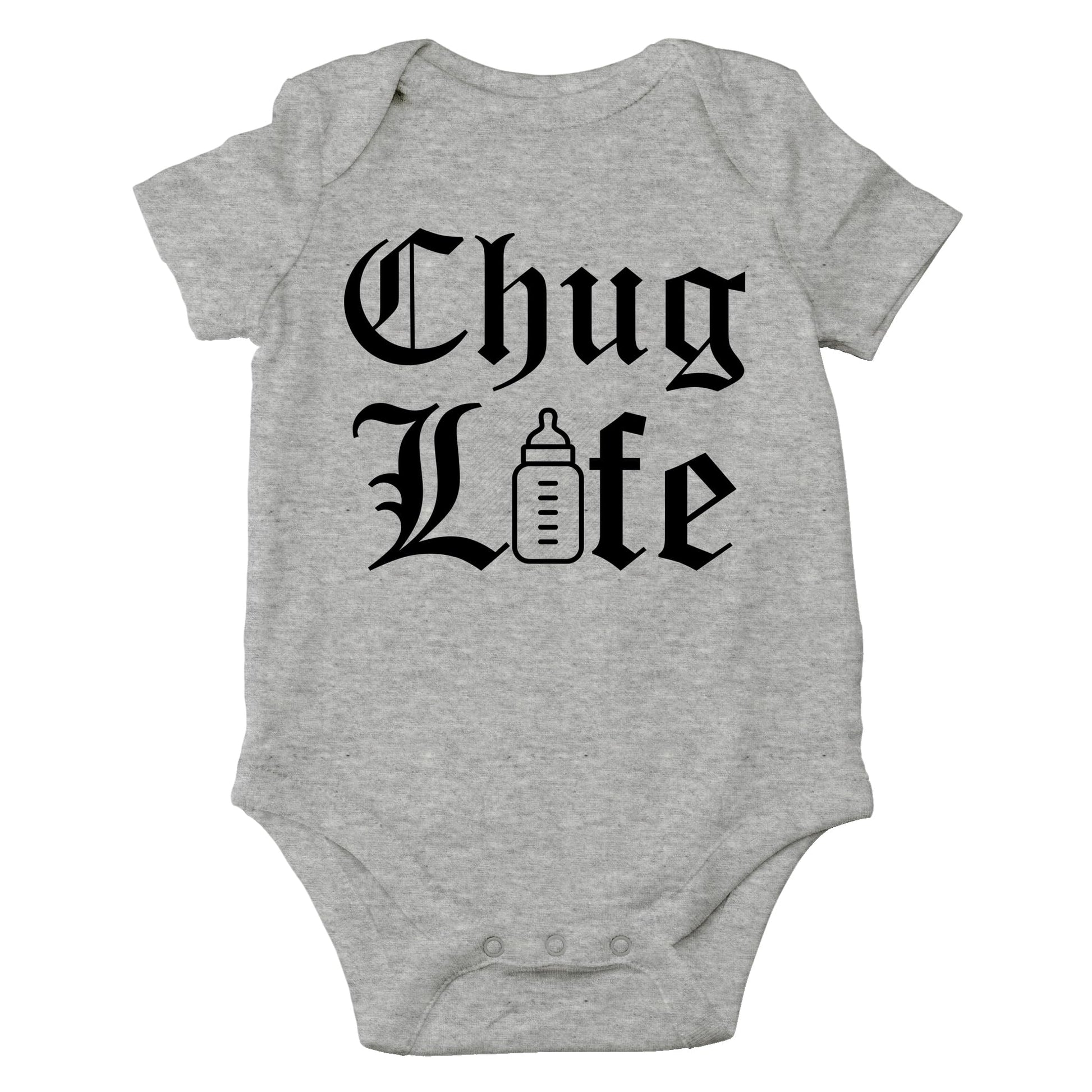 AW Fashions Chug Life Baby Bodysuit Funny, Cute, and Comfortable Infant Apparel - Trendy Newborn Clothing