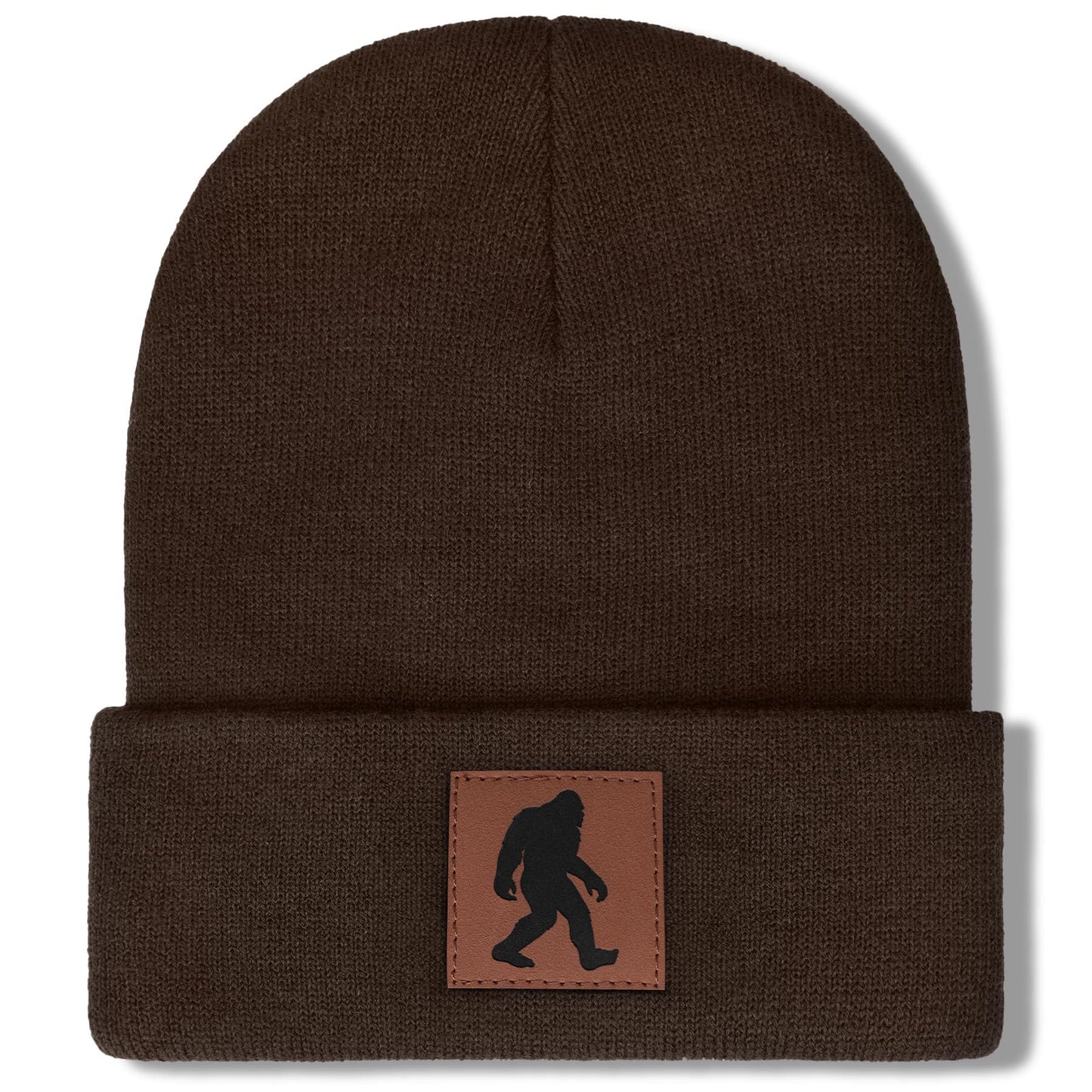 Bigfoot Beanie for Men - Sasquatch Hat Winter Knit Cuffed Beanie for Women - Bigfoot Gifts for Christmas & New Year