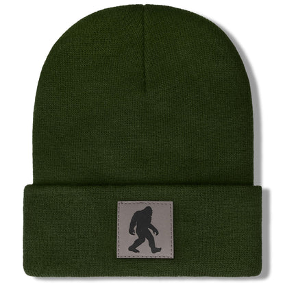 Bigfoot Beanie for Men - Sasquatch Hat Winter Knit Cuffed Beanie for Women - Bigfoot Gifts for Christmas & New Year