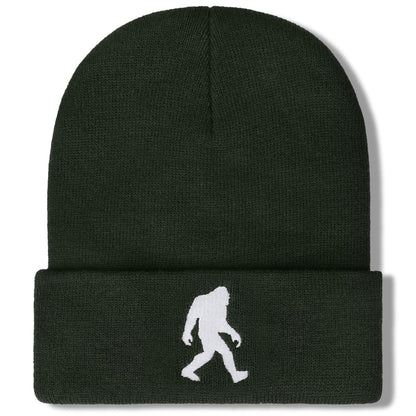Bigfoot Beanie for Men - Sasquatch Hat Winter Knit Cuffed Beanie for Women - Bigfoot Gifts for Christmas & New Year