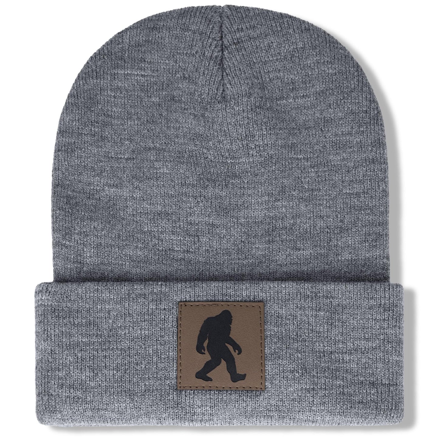 Bigfoot Beanie for Men - Sasquatch Hat Winter Knit Cuffed Beanie for Women - Bigfoot Gifts for Christmas & New Year